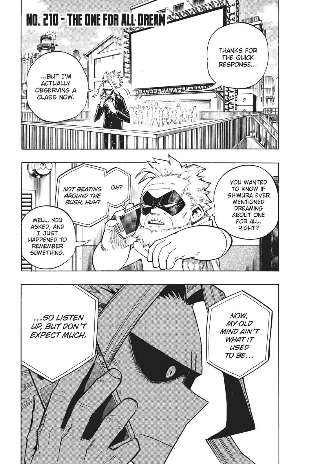 Boku no Hero Academia My Hero Academia Chapter 210 Page 1