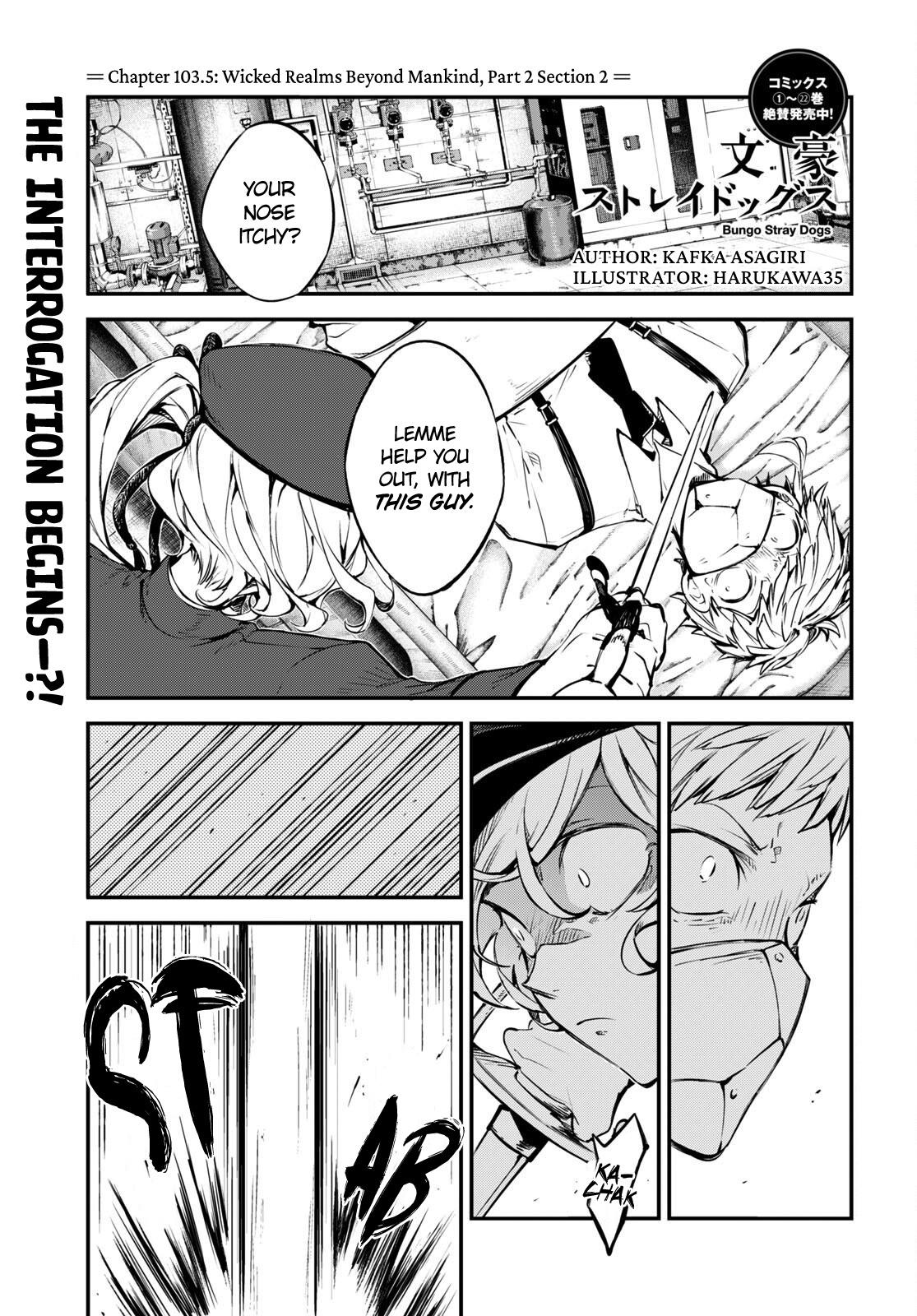 Bungou Stray Dogs Chapter 103.5 Page 2